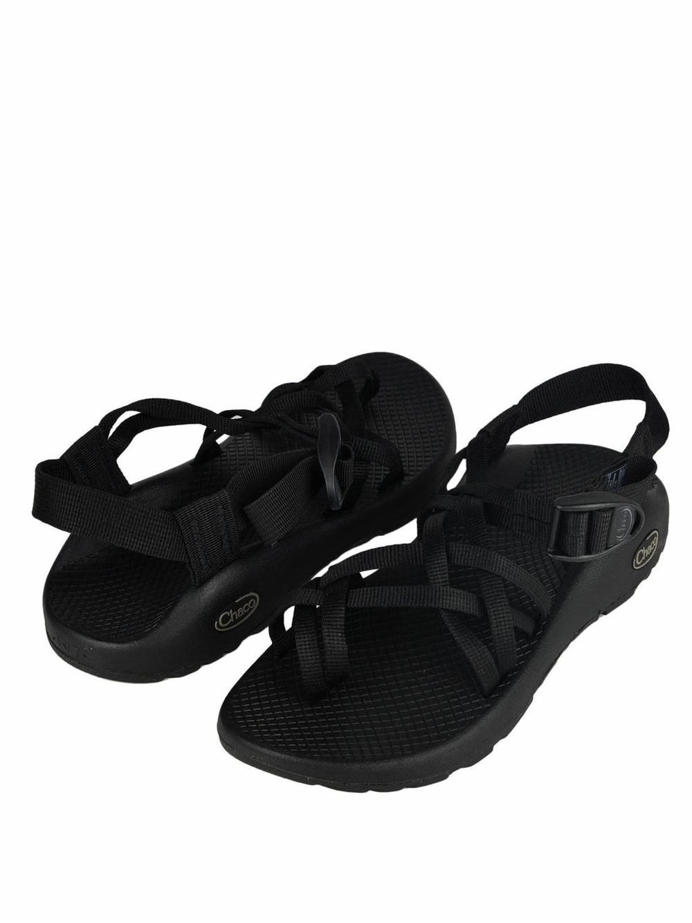 Chaco Black Platform Strappy Sandals